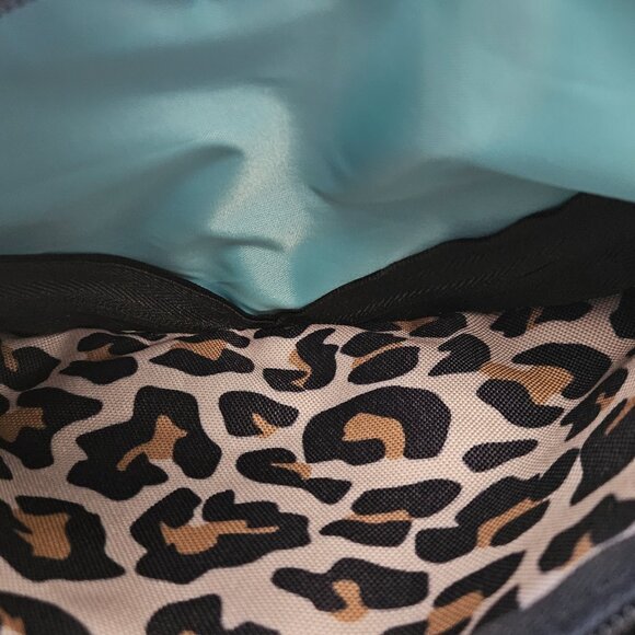 Posh Peanut Ruffled Backpack in Lana Leopard Print